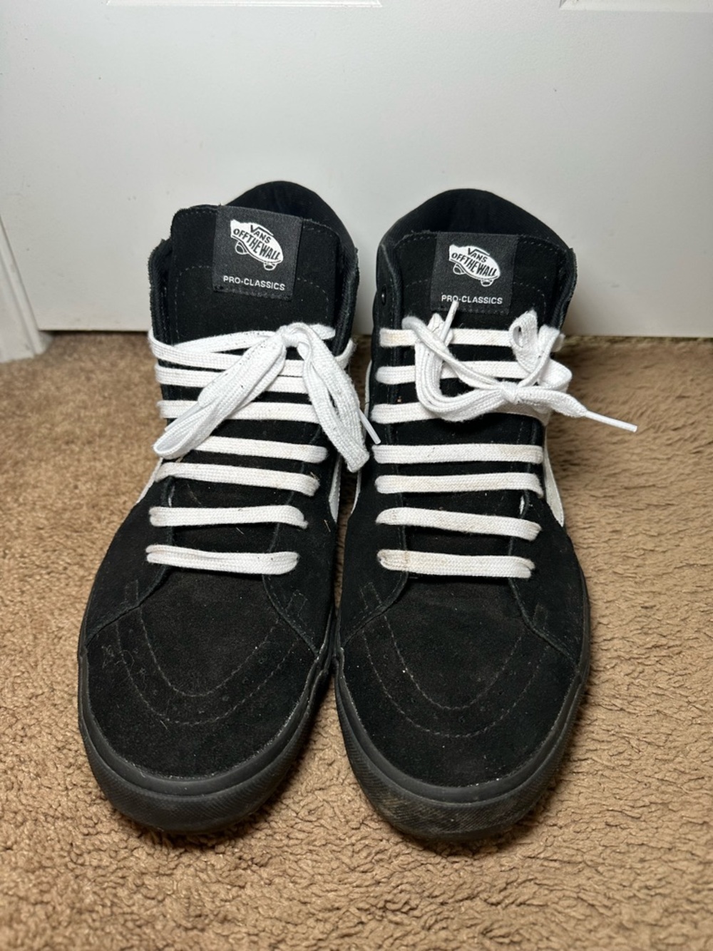 Vans Sk8-Hi BMX Pro Black/White Mens Size 12 Off The Wall Skate